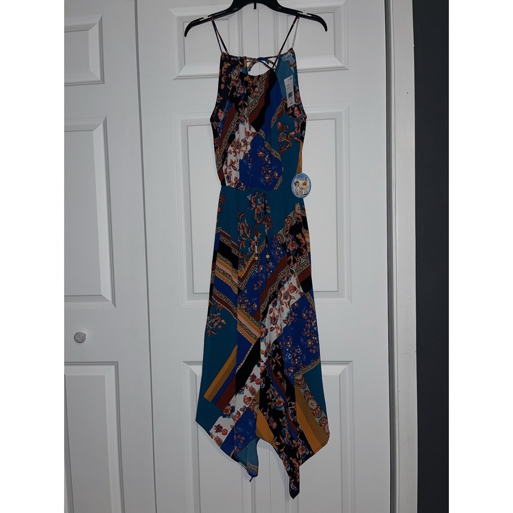 Macy's Fishbowl Patchwork Handkerchief Sundress s… - image 1